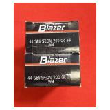 50rds Blazer 44S&W Special 200gr JHP