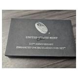 Lot of 2 US Mint 225th Ann. Enhanced Unc. Coin