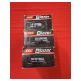 50rds CCI Blazer 38Spcl 148gr HPWC