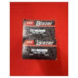 50rds Blazer 357Mag 158gr JHP