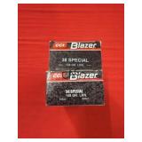 50rds CCI Blazer 38Spcl 158gr LRN