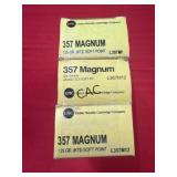 50rds Remington UMC 357Mag 125gr JSP