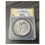 1900 MS 60 VAM-19 Cleaned Morgan Dollar ANACS