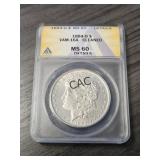 1884-O MS 60 VAM-16A Cleaned Morgan Dollar ANACS