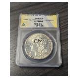 1881-S MS 60 VAM-42 Cleaned Morgan Dollar ANACS