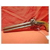 Over/Under Double Barrel Percussion Pistol