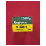 50rds Remington High Velocity 22 Hornet 45gr PTD