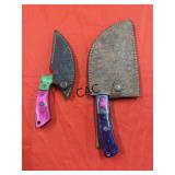 NEW Damascus and Carbon Steel Skinner Knife