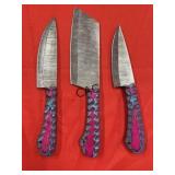 NEW Damascus and Carbon Steel Skinner Knife