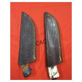 NEW Damascus and Carbon Steel Skinner Knife