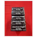 20rds American Eagle 223Rem 50gr Tipped Varmint