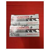 20rds Winchester Super-X 270Win 150gr PP