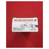 50rds Winchester 44 Rem Mag 240gr JSP