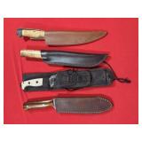 Box Lot of Assorted Knives and Sharpeners