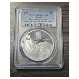 2021 Tuvalu James Bond PCGS PR70DCAM 1oz Silver