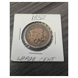 1852 United States Large Cent in Sleeve