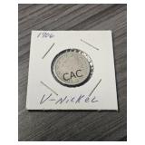 1906 United States V-Nickel in Sleeve