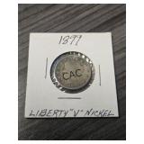 1899 United States Liberty V-Nickel in Sleeve