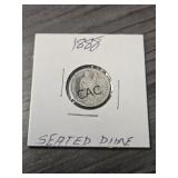 1888 United States Seated Dime in Sleeve