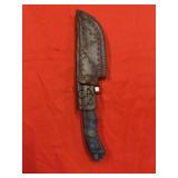 NEW Damascus and Carbon Steel Tracker Knife