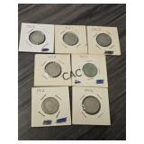 Lot of 7 Assorted Date Liberty Head Nickels