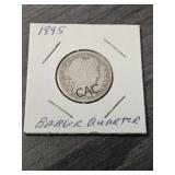 1895 Barber Quarter Dollar