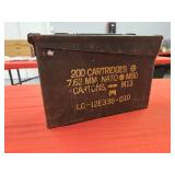 Lot of 5 Metal Ammo Boxes .30cal
