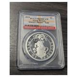 2019 Queen's Beasts-Yale PCGS PR69DCAM 1oz Silver