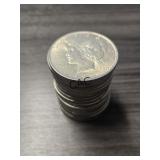 Lot of 18 Silver Peace Dollars, 1922-1923 dates