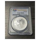 2019 South Africa Silver Krugerrand PCGS MS70