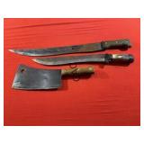 Box Lot of Assorted Scopes, Knives and Parts