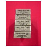100rds American Eagle 5.56X45mm 62gr FMJ-BT