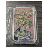 TMNT Turtles 1oz Colorized Silver Art Bar
