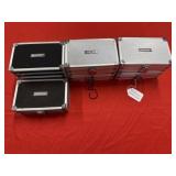 Lot of 7 Vaultz Hard Small Pistol Cases