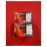 80rds Monarch 223Rem 55gr Steel FMJ