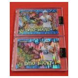 Lot of 2 Drake Maye Dino-Might Cards