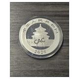 2020 Chinese Panda 30g Silver Round