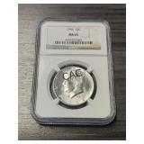 1964 NGC MS 65 Kennedy Half Dollar