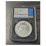 2018 South Africa Silver Krugerrand MS70