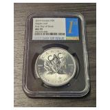 2019 Canada Maple Leaf MS70 First Day Issue