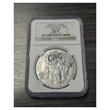 2016 African Series Meerkat MS70 Silver