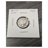 1926 United States Mercury Dime in Sleeve