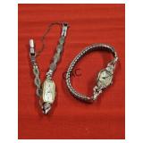 Lot of 2 Antique 14K Gold Wrist Watches