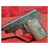 Spanish Eibar Highly Engraved .25ACP Pistol SN#636