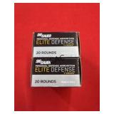 20rds Sig Sauer 10mm 180gr JHP Elite Defense