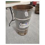 Vintage Mobile Metal Trash Can