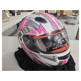 NEW Size Small Pink/White Motorcycle/ATV Helmet