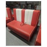 Red/White Restaurant Booth