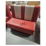 Red/White Restaurant Booth