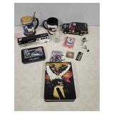 Box Lot of Assorted Dale Earnhardt Collectibles